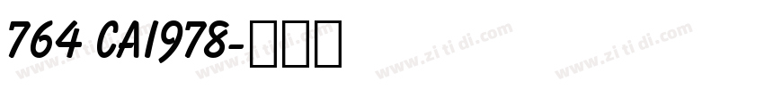 764 CAI978字体转换